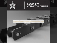 शॉट पीनिंग 40Cr पैवर लोड के लिए क्रैंक लिंक चेन